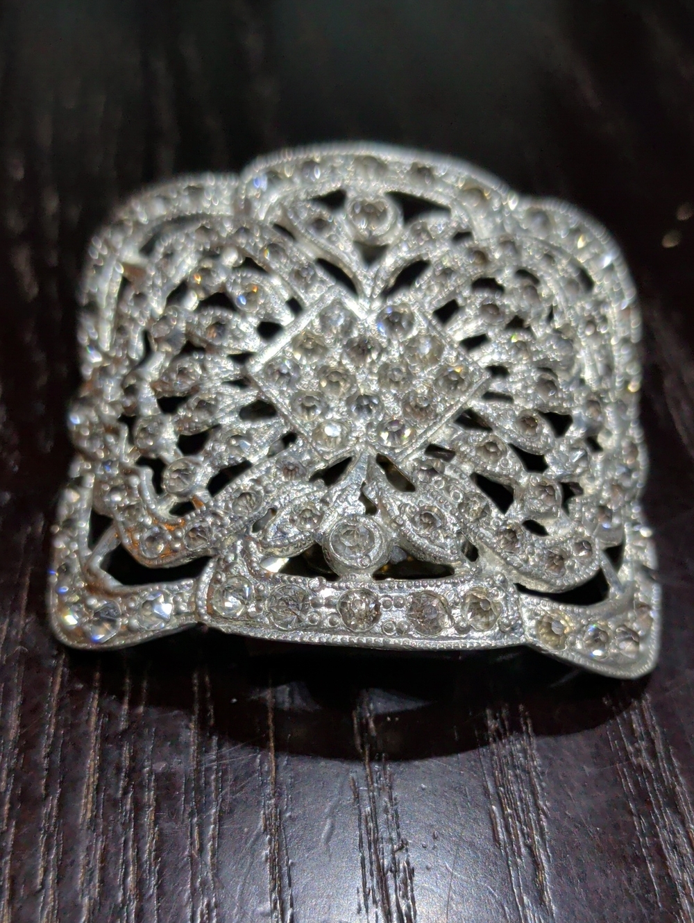 Victorian and Edwardian Art Deco Antique Dress Clip Signed Holfast Collectible